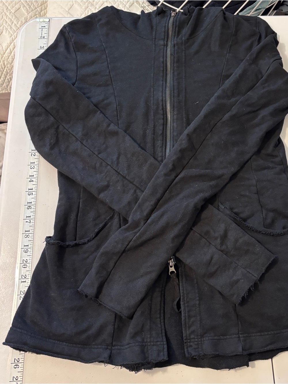 Rundholz Black Thulle Hooded Jacket Size Small Whimsigoth Grunge Steampunk - Picture 8 of 11